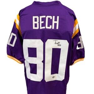 Purple and White Jersey with Signature